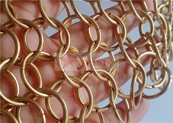 Paslanmaz Çelik Halkalı Metal Hasır Perde Tasarım ve Üretimi