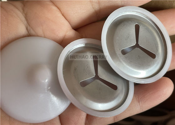 304 Kalite Paslanmaz Çelik Ses Yalıtım Klipsleri, Beyaz Polikaplarla 38mm CD Kaynak Pimlerine Monte Edilmiş