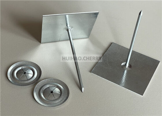 Çift Yüz Bant Kendiliğinden Yapışkanlı İzolasyon Pimleri 12Ga Dia ile Klips Sabit Cam Yünü