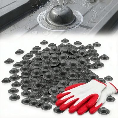 Metal Çatı Kaplamaları İçin Galvalume Su Geçirmez Çatı Vidası Kapakları Sızıntıları Önler UV Dayanımlı