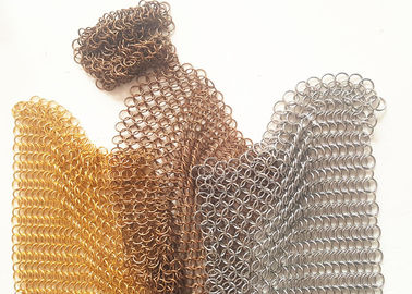 Bölme Duvar Fabrikasyon 1.2MMX10MM Yangın Koruma Metal Halka Mesh