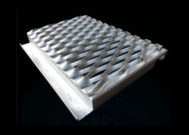 Genişletilmiş Metal Hasır Dış Cepheleri, 1200X2400MM Çerçeve Alüminyum Perde Duvarları