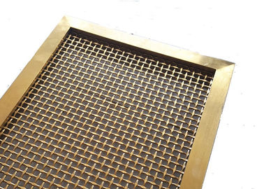 Çelik Sert Dekoratif Dokuma Kumaş ile PVD Renkli Metal Çerçeve Oda Tahrik