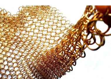 1.2X10MM Şömine Örgüsü Perdesi, Uzay Bölücü İçin Metal Örgü Perde Panelleri