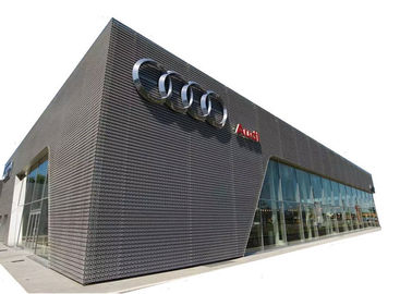 Delikli Metal Ekran Dış Cephe 26mm X 61mm Altıgen Delik 4S Dükkan Dekorasyon İçin