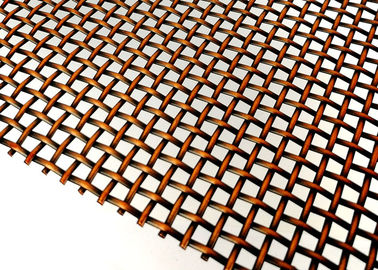 Pencere Ekranı İçin Dekoratif Antik Bronz Kaplama Mimari Tel Örgü