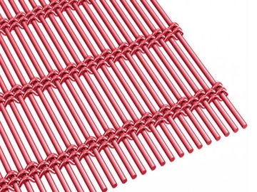 Ekran Bölme için Flor Karbon Altın Renk Dekoratif Metal Mesh Bölücü