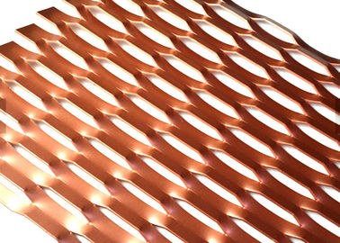 Dekoratif Metalik Furniture1220x2440mm için Boya Tedavisi Genişletilmiş metal Mesh