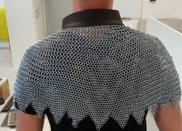 Kaynaklı Tip Yuvarlak Halka Örgü Paslanmaz Çelik Metal Hasır Eldiven Ve Gövde Güvenliği