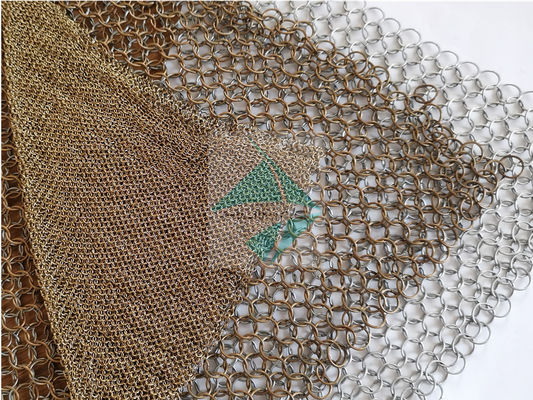 Firepe Ekranlar lacSs304 Metal Halka Mesh Antik Renkli Bitmiş