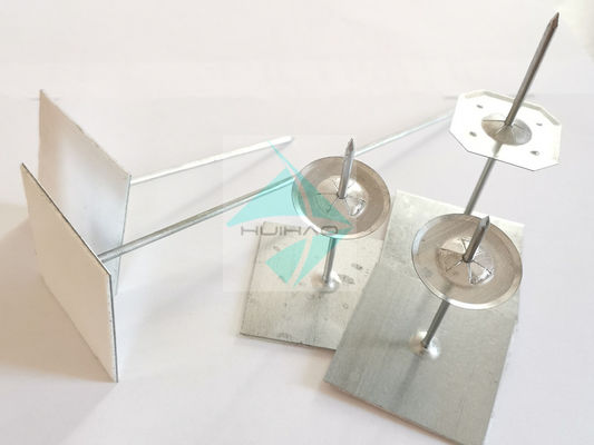 Çift Yüz Bant Kendiliğinden Yapışkanlı İzolasyon Pimleri 12Ga Dia ile Klips Sabit Cam Yünü